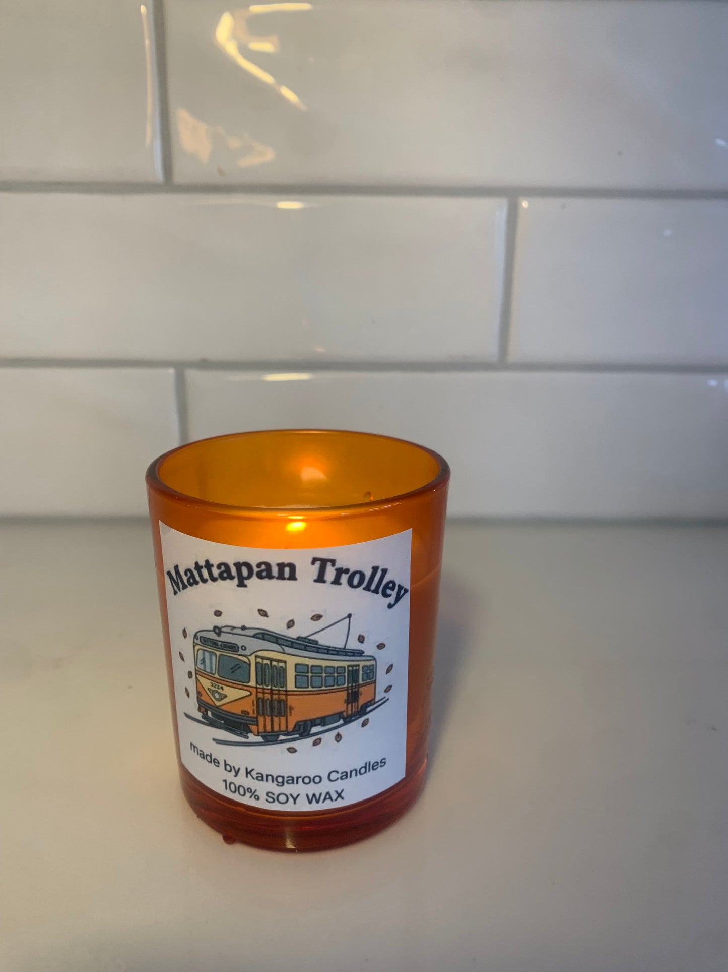 Mattapan Trolley Candle
