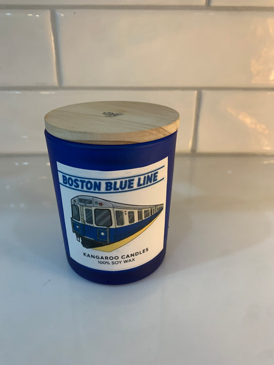 Blue Line Candle